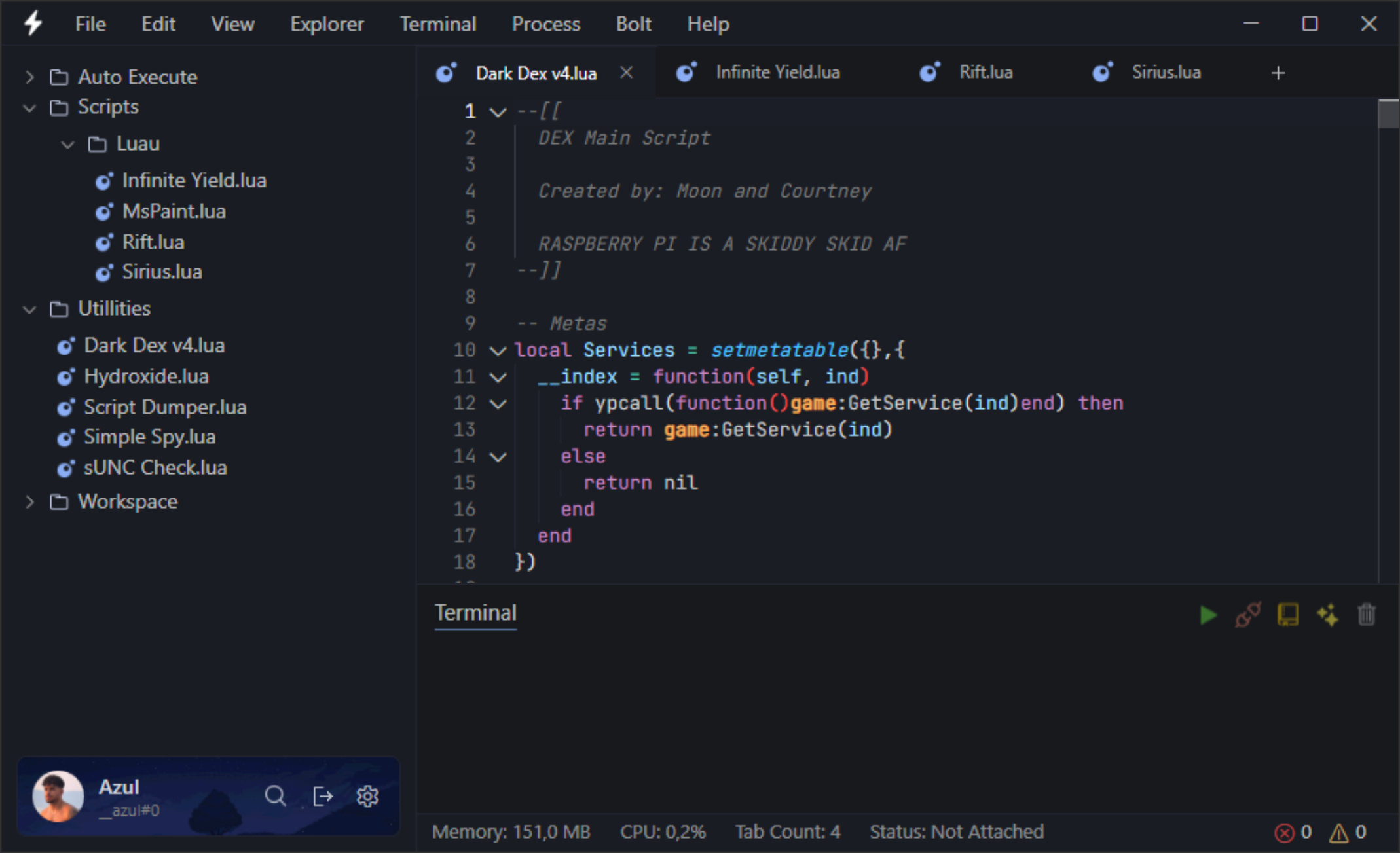 Storm IDE Interface